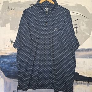 Rhoback “The Sweet Carolina” All Over Print Polo Golf Shirt Mens Sz XXL PreOwned